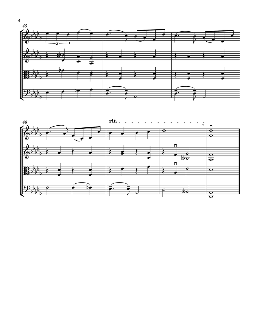 La Vie En Rose La Vie En Rose String Quartet scores gallery preview page 4