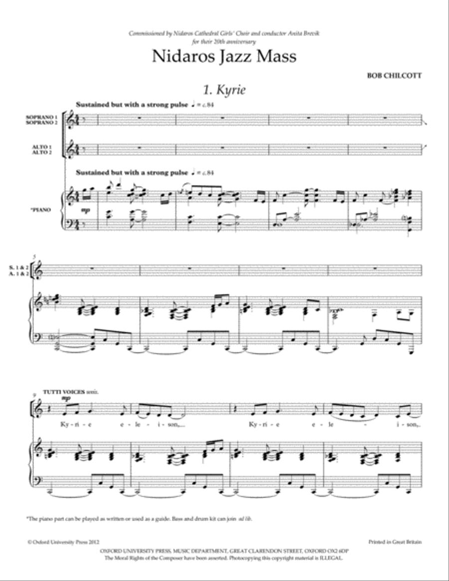 Nidaros Jazz Mass SSAA scores gallery preview page 3