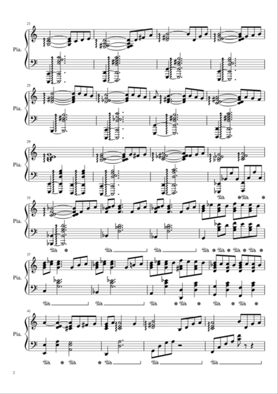 L'éveil Piano Solo scores gallery preview page 2