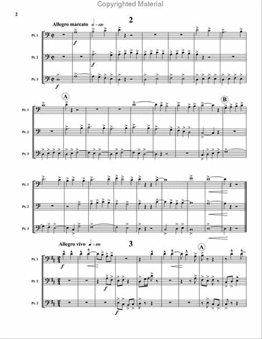Musica Festiva Brass Trio scores gallery preview page 3