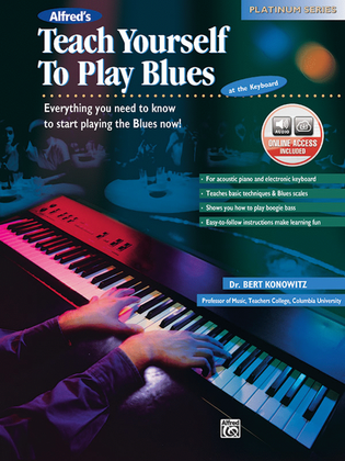 Book cover for Alfred's Teach Yourself To Play Blues at the Keyboard - Book/Audio