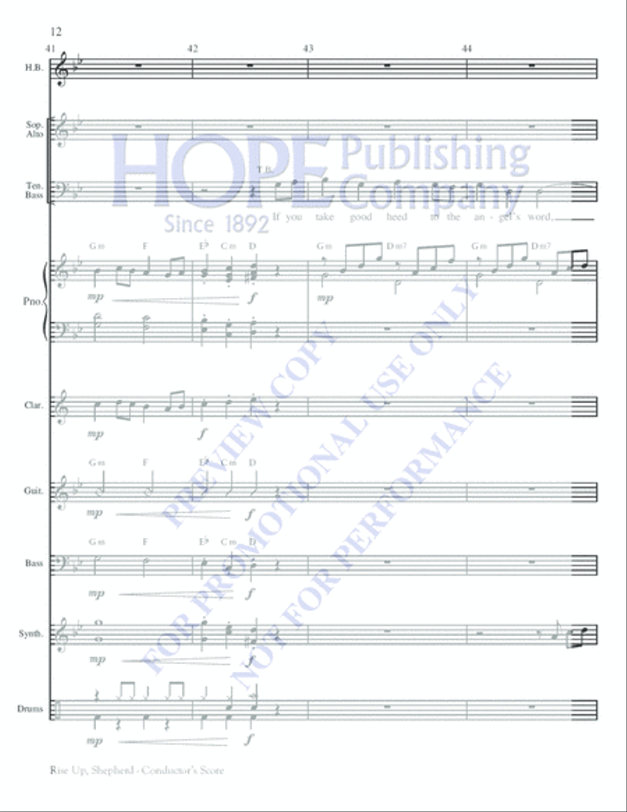 Rise Up, Shepherd Rise Up, Shepherd Choir scores gallery preview page 12
