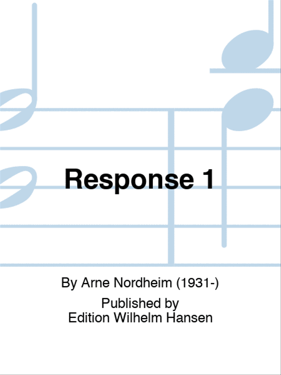 Response 1 Response 1 Percussion scores gallery preview page 1