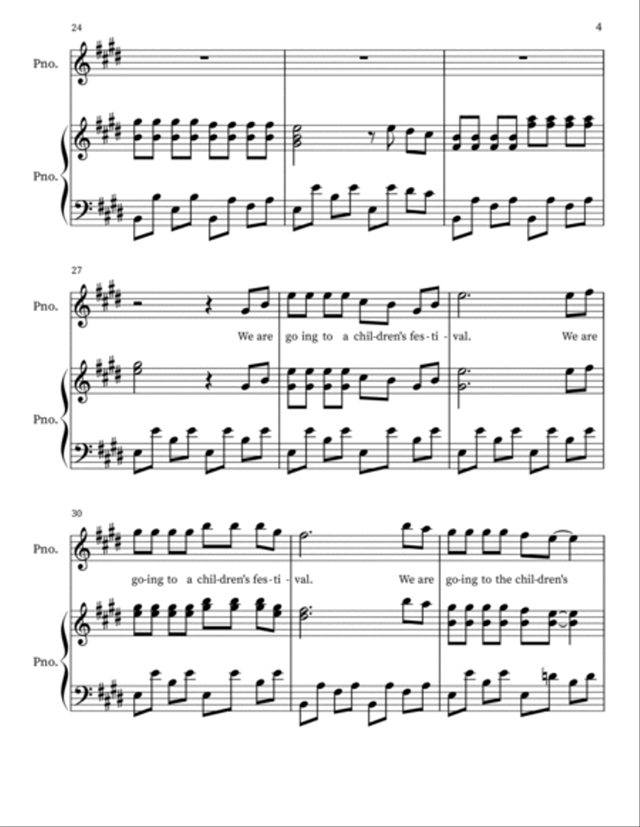Peppa Pig: Festival Of Fun Voice scores gallery preview page 4