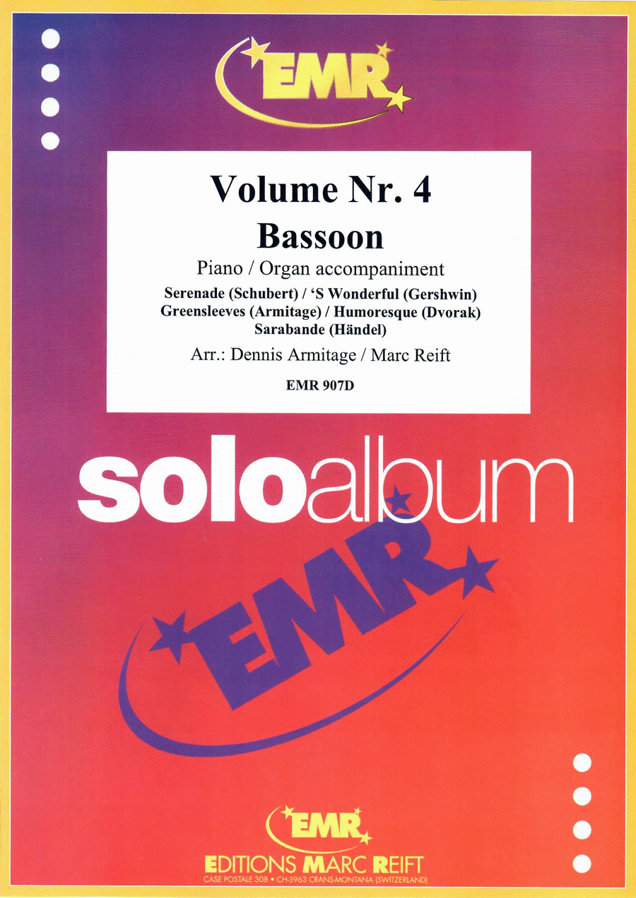 Solo Album Volume 04 Bassoon Solo scores gallery preview page 1