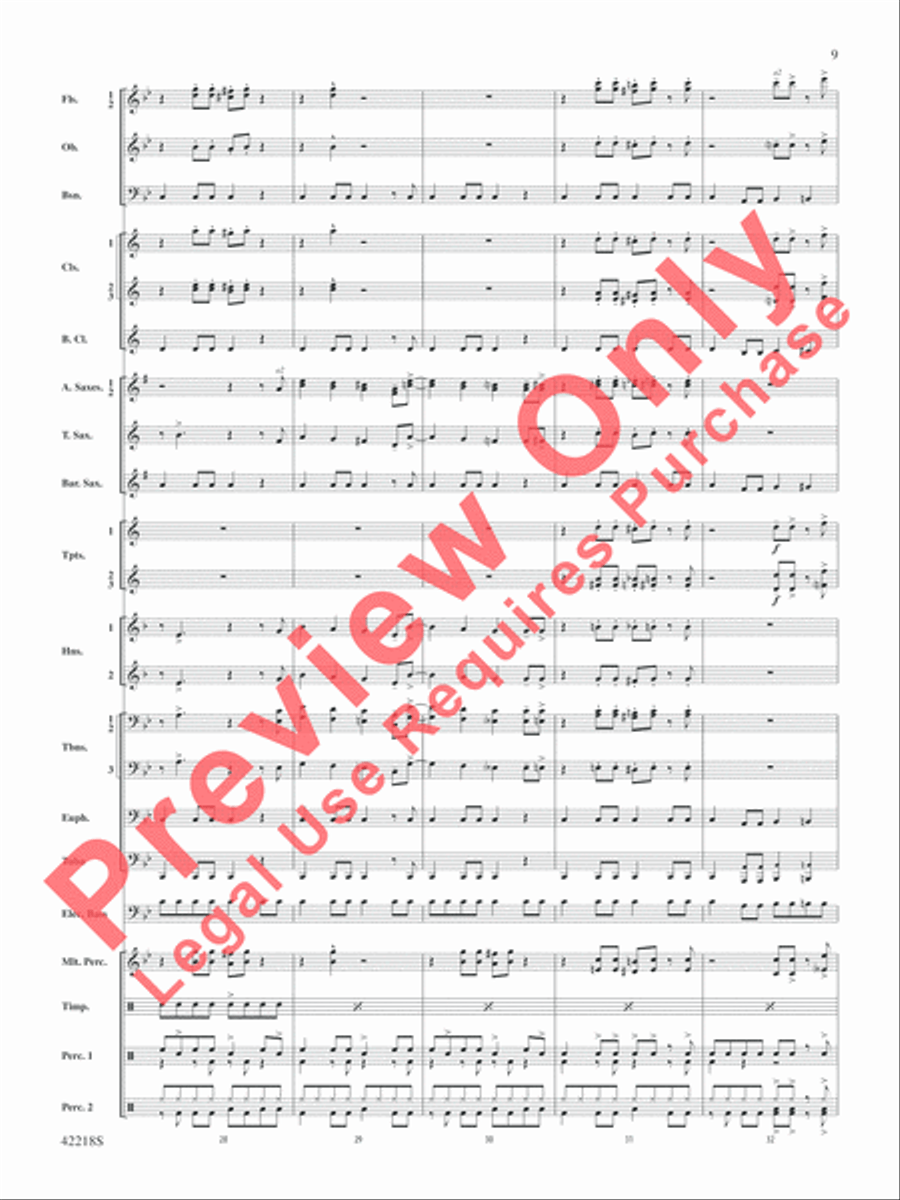 Tower of Power Greatest Hits Concert Band scores gallery preview page 10