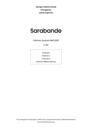 Sarabande (Clarinet quartet)