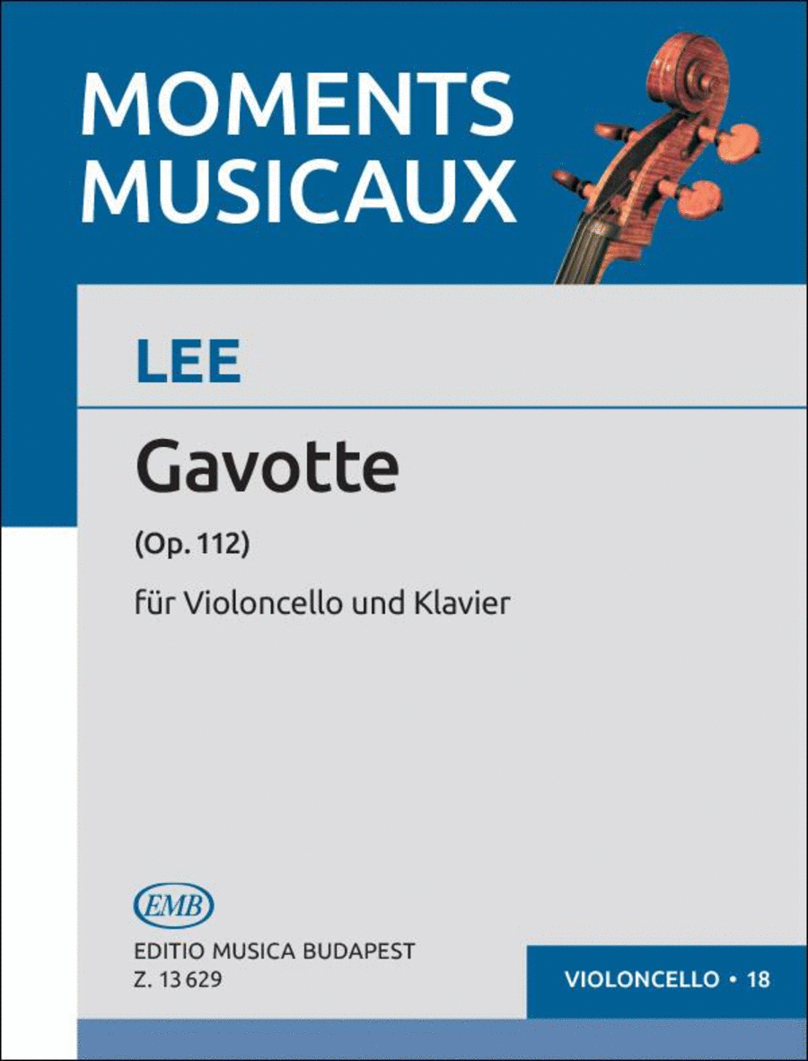 Gavotte op. 112 Piano Accompaniment scores gallery preview page 1