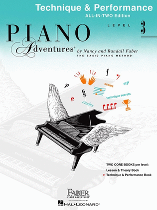 Book cover for Piano Adventures All In Two 3 Technique Performance