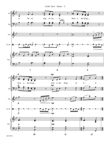 Celtic Noel - Instrumental Score and Parts image number null