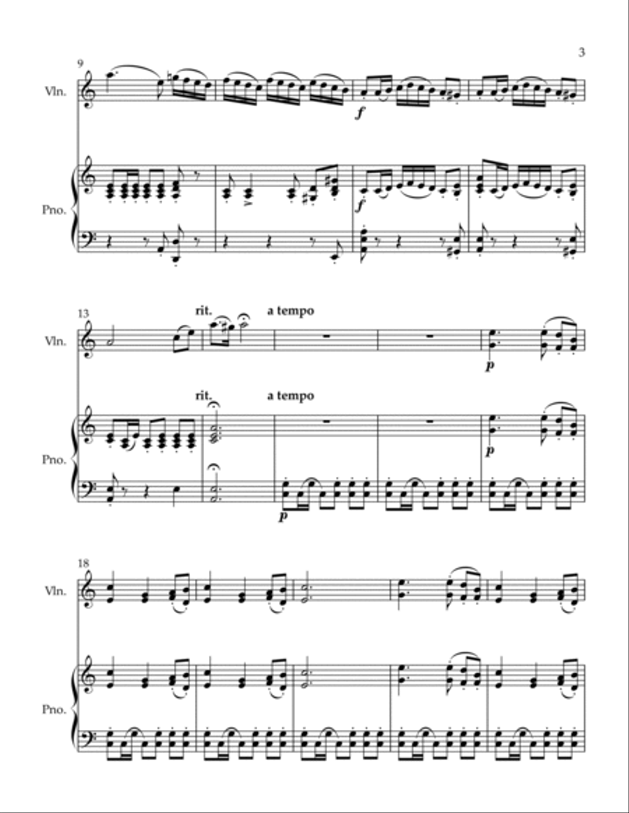 Bolero Violin Solo scores gallery preview page 3