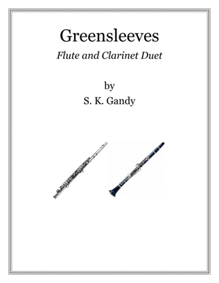 Book cover for Greensleeves--Duet for Flute and Clarinet