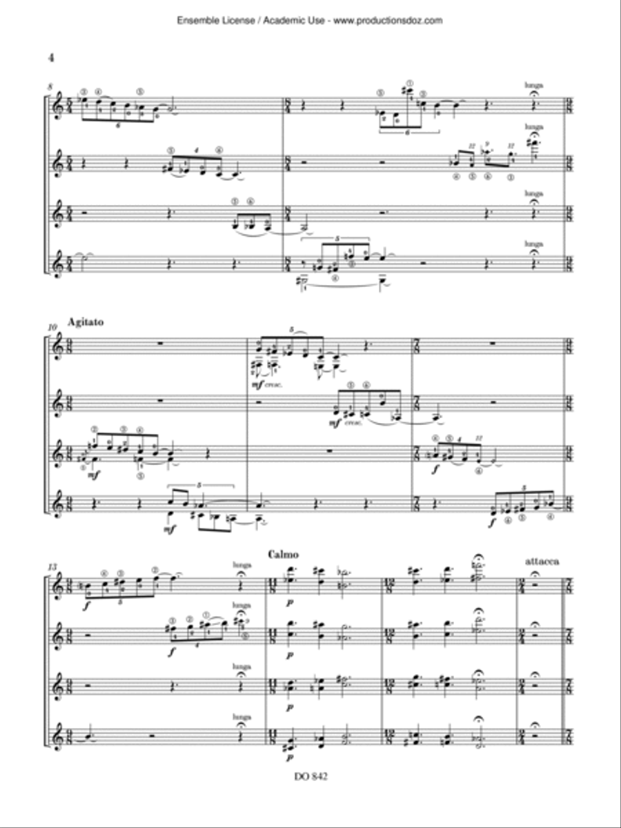 Swirling Modes Guitar Ensemble scores gallery preview page 4