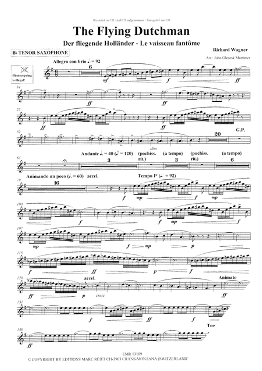 Play The 1st Tenor Sax With The Philharmonic Wind Orchestra Tenor Saxophone scores gallery preview page 4