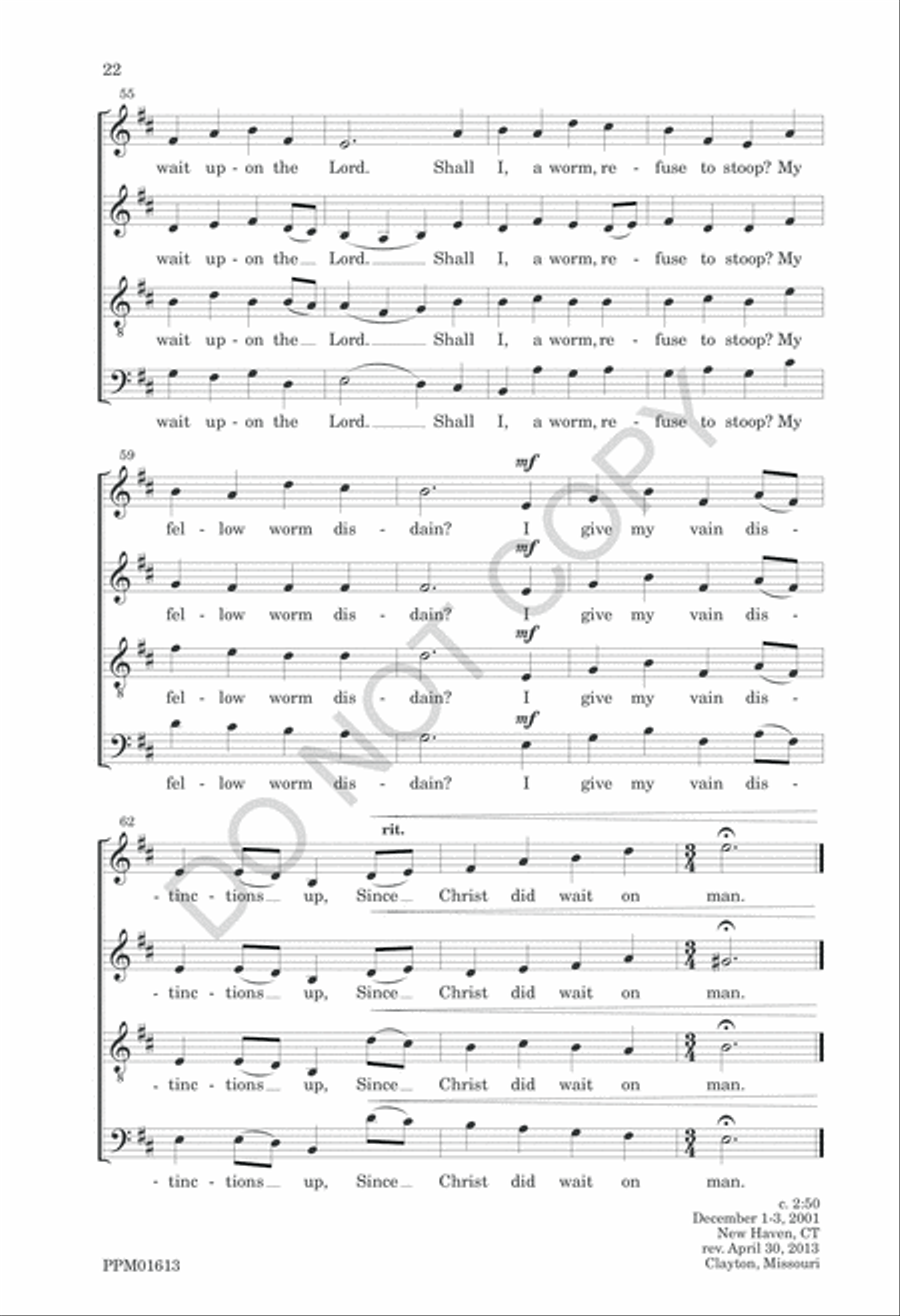 Nine American Folk Hymns 4-Part scores gallery preview page 25