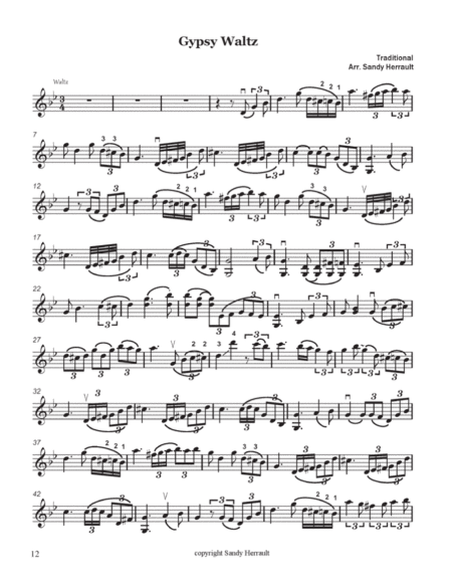 Gyspy Waltz, for Violin and Piano image number null