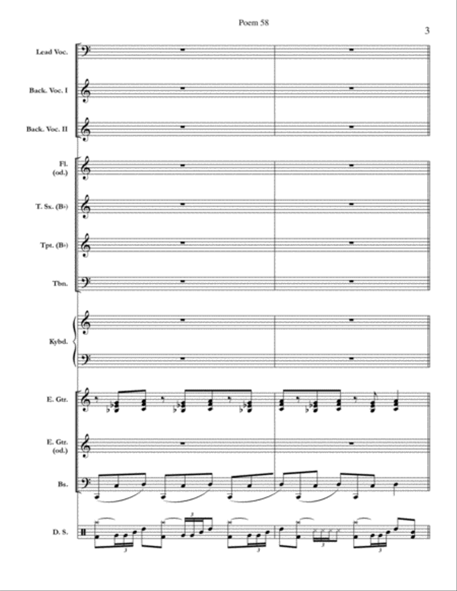 Poem 58 Small Ensemble scores gallery preview page 3