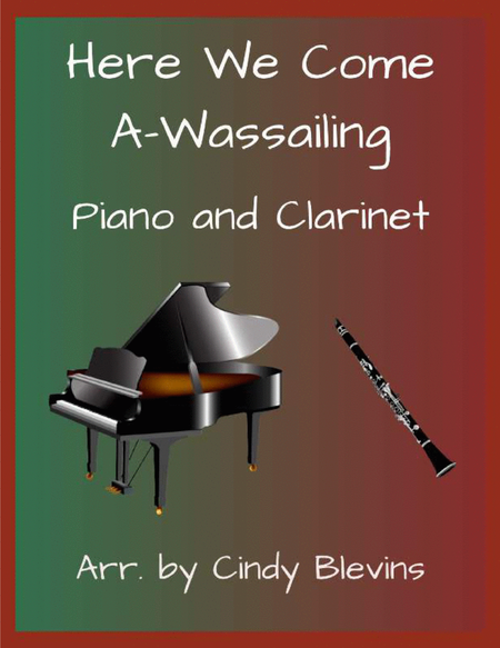 Here We Come A-Wassailing, for piano and clarinet image number null