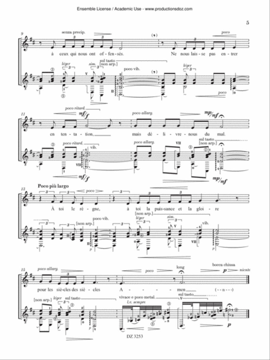 Pater Noster Classical Guitar scores gallery preview page 5