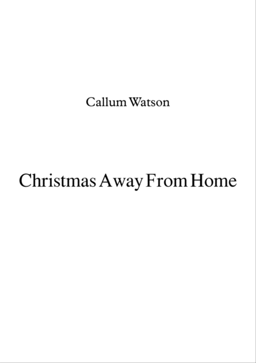 Christmas Away From Home Christmas Away From Home 4-Part scores gallery preview page 1