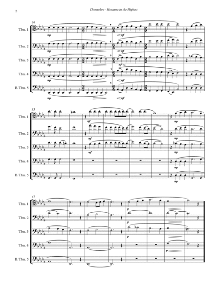 Four Sacred Russian Chorales for Trombone Choir Ensemble image number null