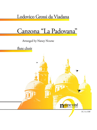 Book cover for Canzona "La Padovana" for Flute Choir