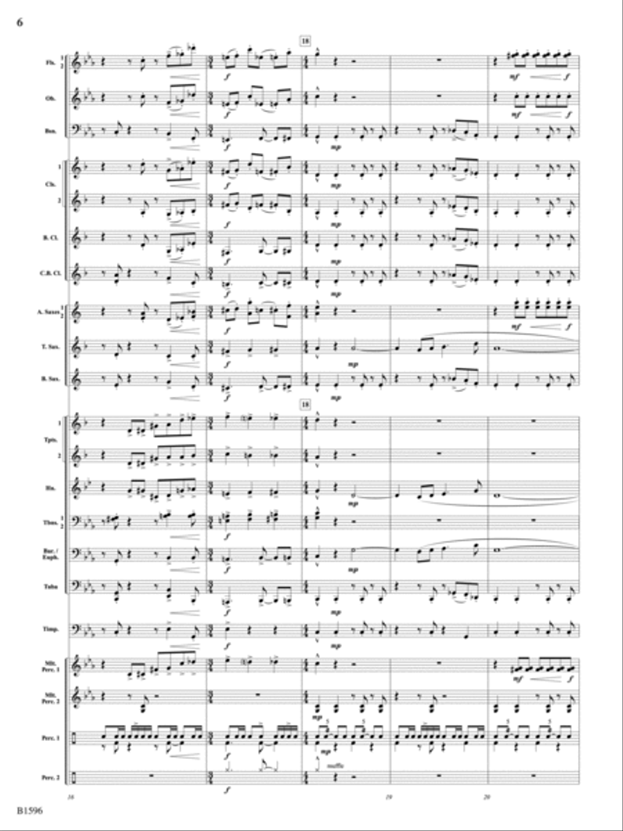 Marche Diabolique: Score Marche Diabolique: Score Concert Band scores gallery preview page 6