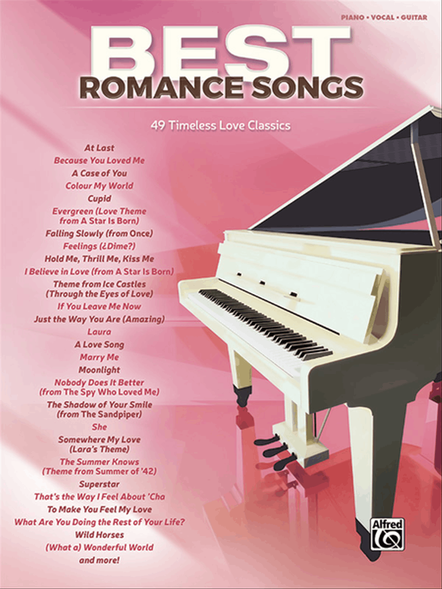 Best Romance Songs Piano, Vocal, Guitar scores gallery preview page 1