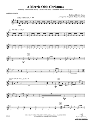 A Merrie Olde Christmas: 1st B-flat Clarinet