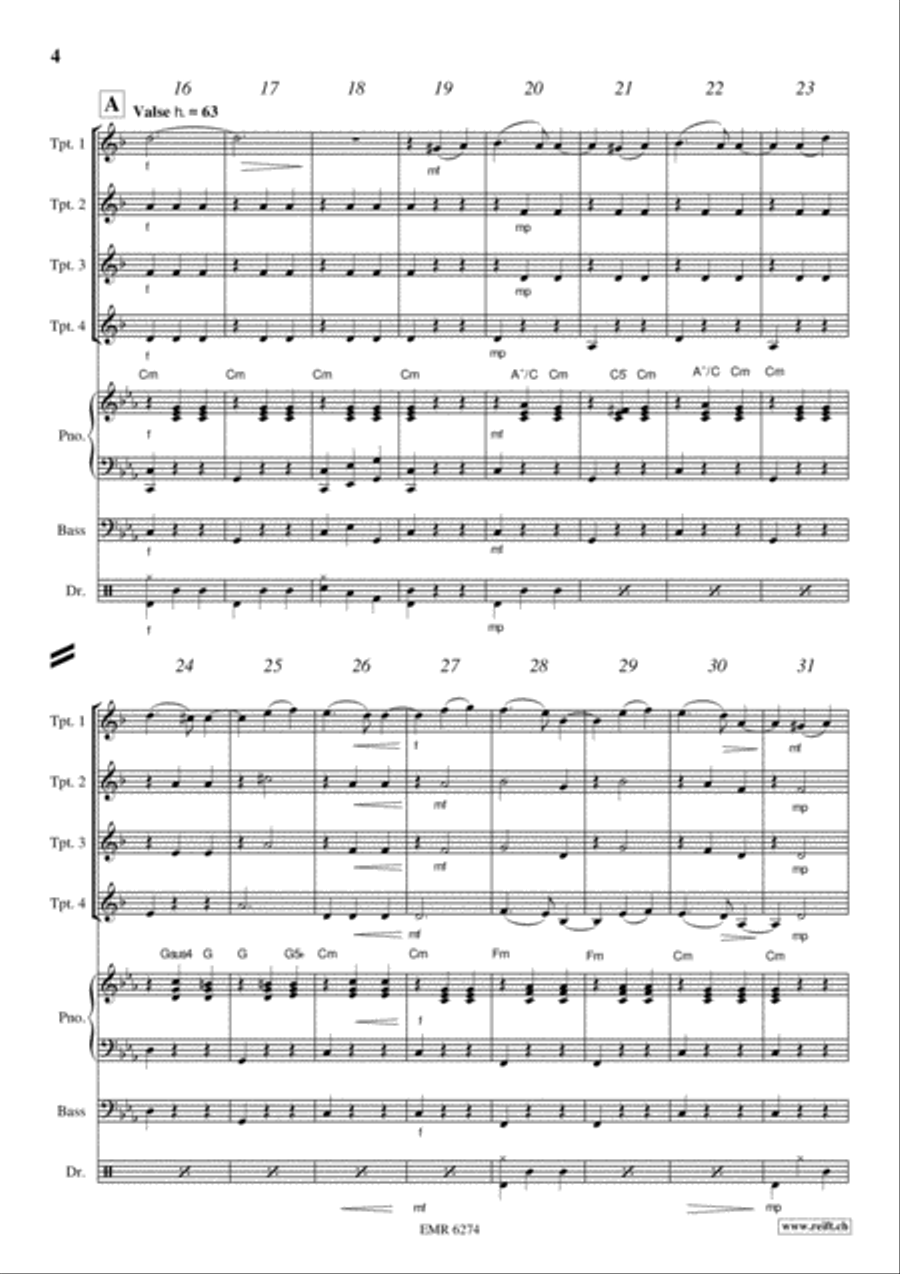 Les Yeux Noirs Trumpet scores gallery preview page 4