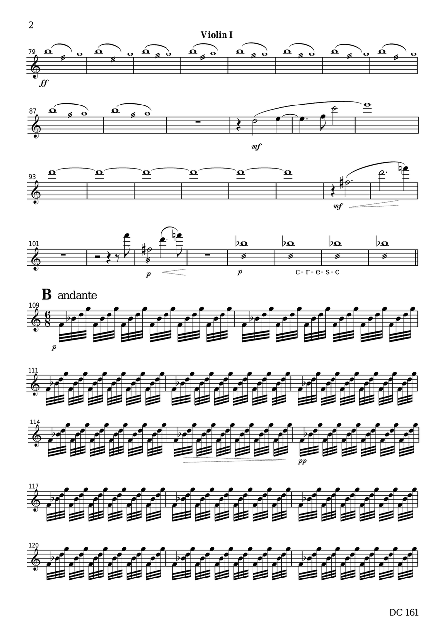 Vinlandsaga - a Nordic Symphony [string parts] String Quartet scores gallery preview page 2