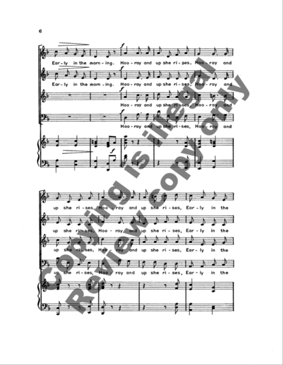 What Shall We Do with a Drunken Sailor? 4-Part scores gallery preview page 11