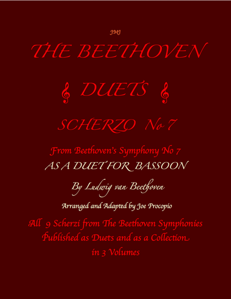 The Beethoven Duets For Bassoon Scherzo No. 7 image number null