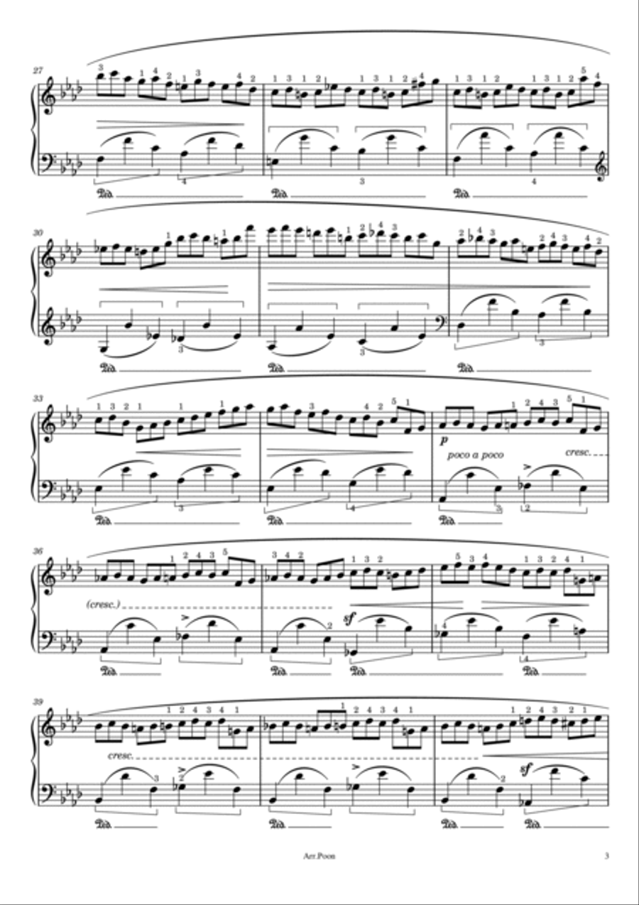Chopin - 12 Etude - Op.25 No.2 in F Minor 