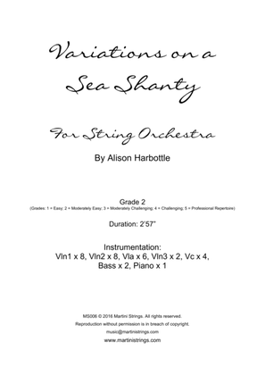 Variations on a Sea Shanty, for String Orchestra