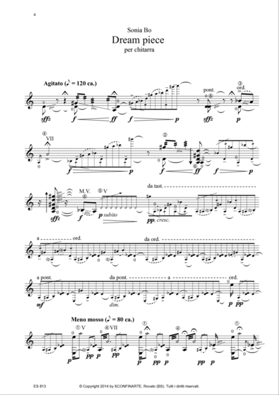 Sonia Bo: DREAM PIECE (ES 813) Acoustic Guitar scores gallery preview page 5