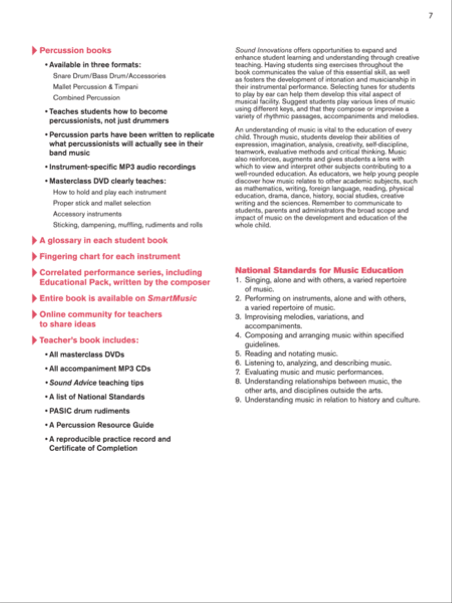 Sound Innovations for Concert Band Concert Band scores gallery preview page 7
