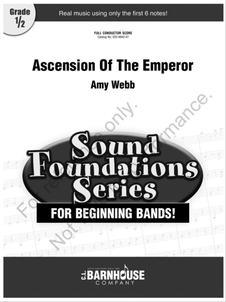 Ascension Of The Emperor Concert Band scores gallery preview page 2