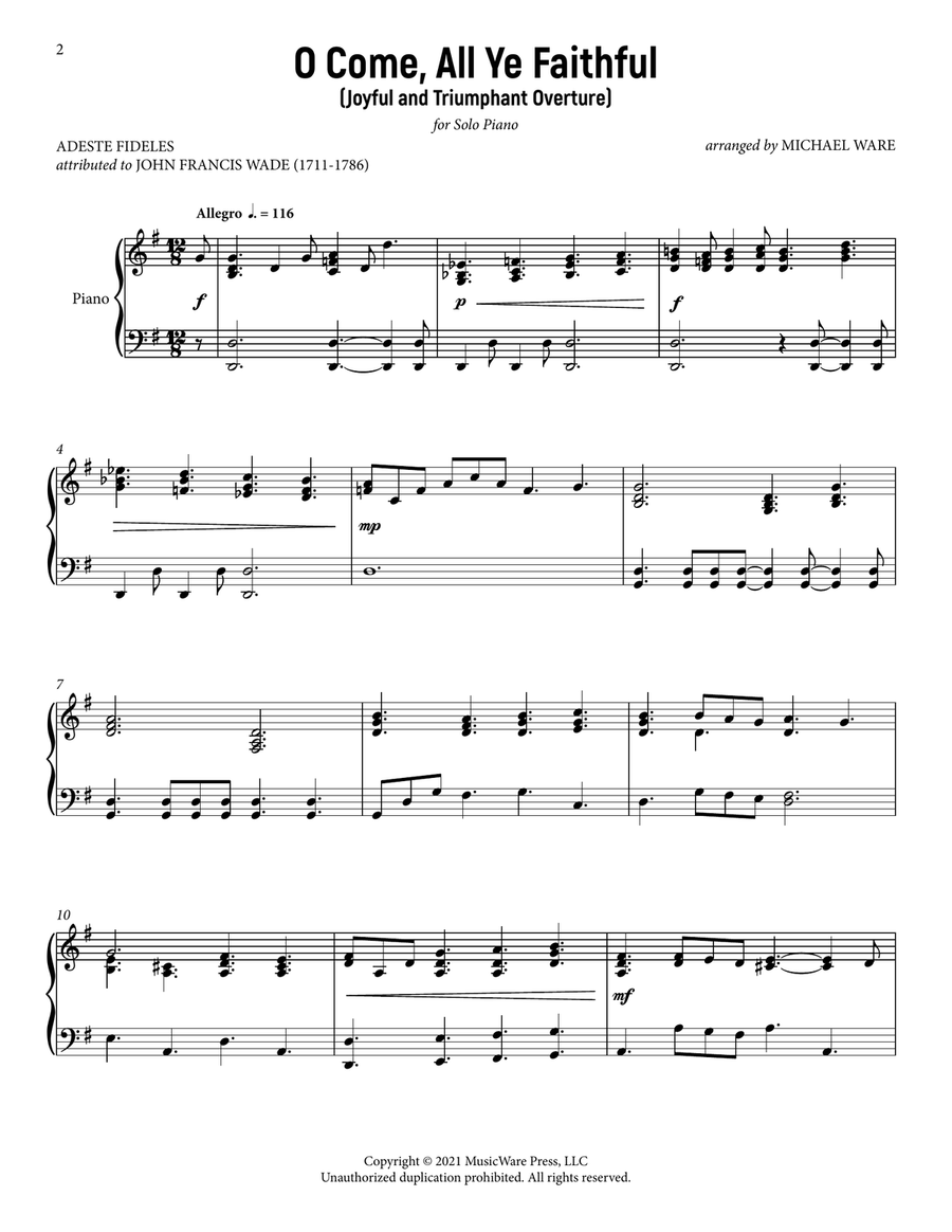 Go, Tell It on the Mountain | Solo Piano Collection for Christmas Piano Solo scores gallery preview page 3