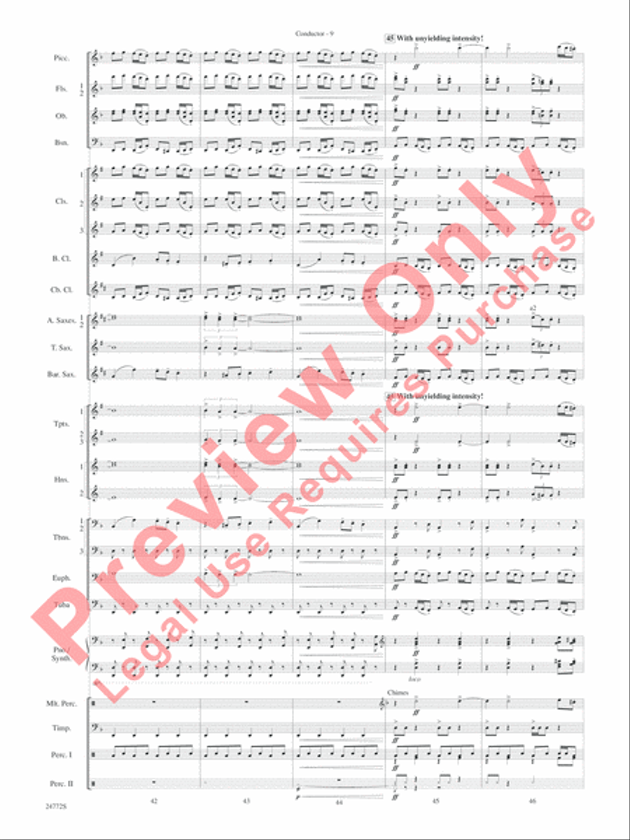 The Star WarsA(r) Epic - Part I, Suite from Concert Band scores gallery preview page 12