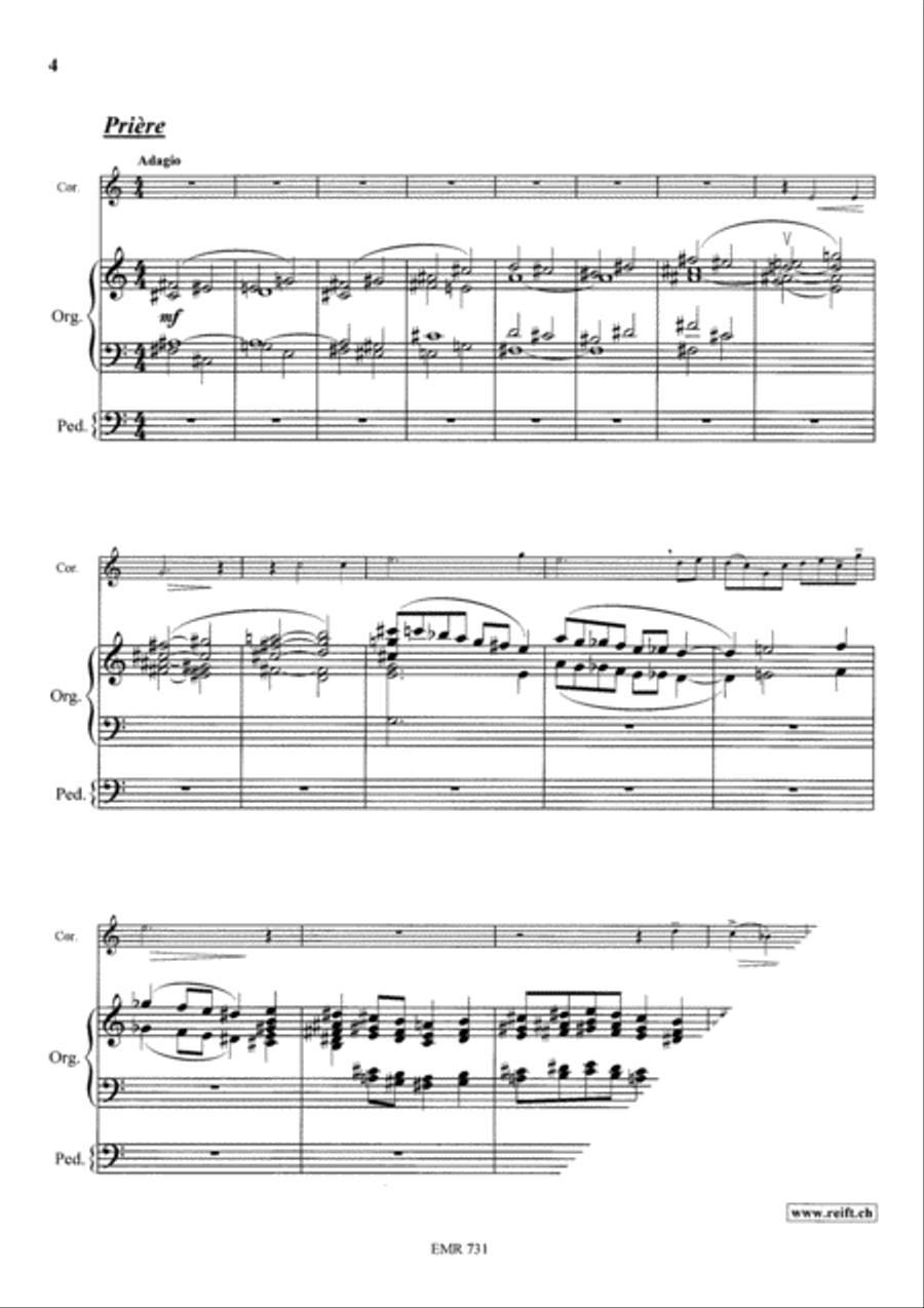 Recitatif et Priere Organ scores gallery preview page 4