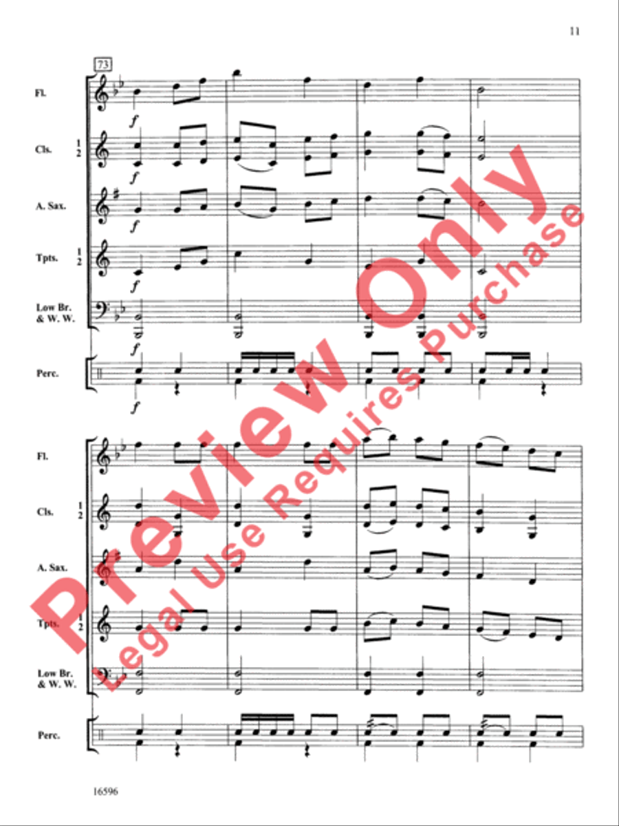 A Shaker March A Shaker March Concert Band scores gallery preview page 12