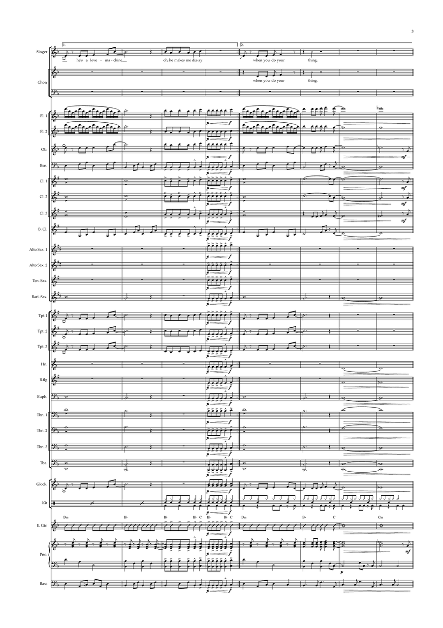 Honey, Honey Concert Band scores gallery preview page 5