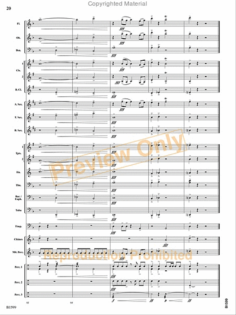 Terminal Velocity Concert Band scores gallery preview page 21