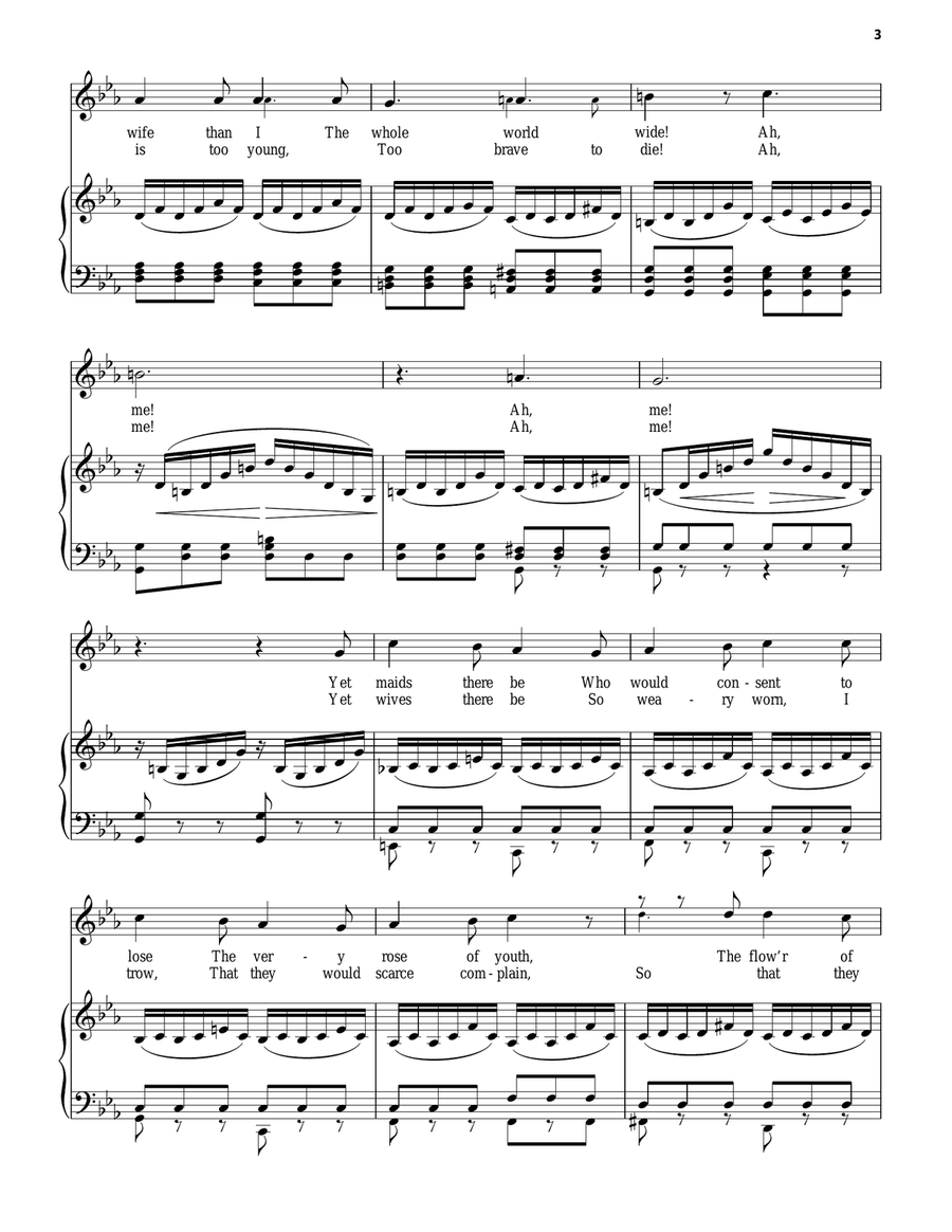 'Tis Done! I Am A Bride Piano Solo scores gallery preview page 3