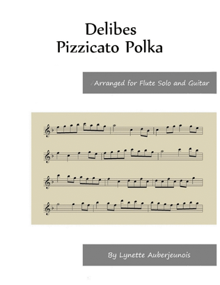 Pizzicato Polka - Flute Solo with Guitar Chords