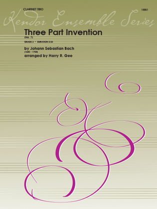 Book cover for Three Part Invention (No. 7)