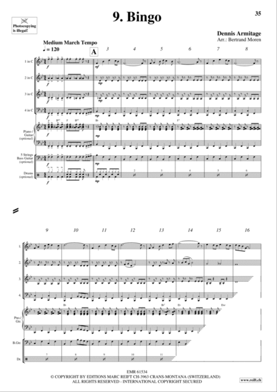 Beer Party Brass Quartet scores gallery preview page 11