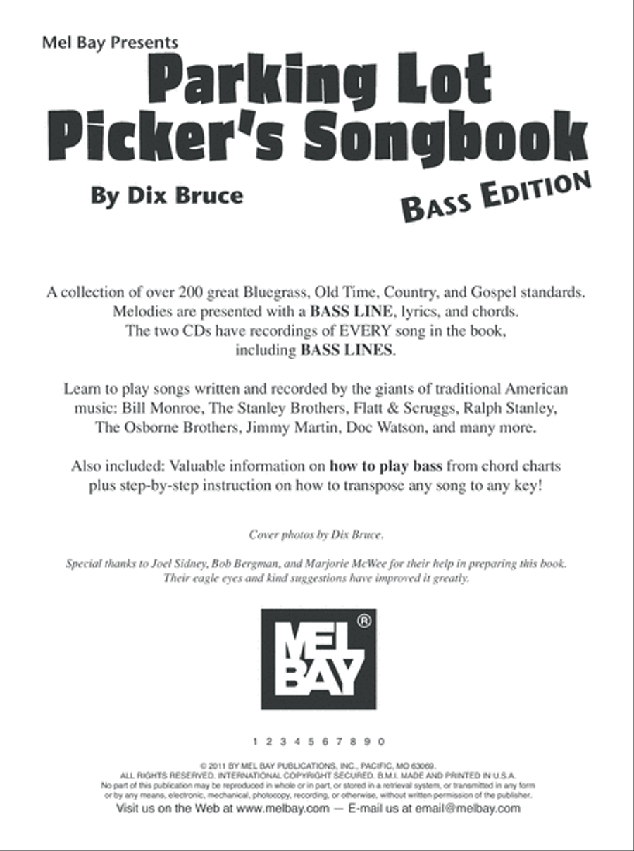 Parking Lot Picker's Songbook - Bass Edition Double Bass scores gallery preview page 3