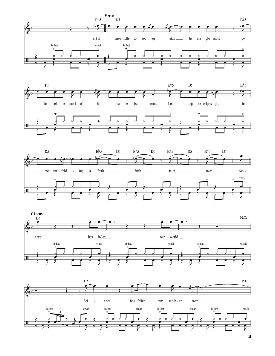 Science Science Drum Set scores gallery preview page 3